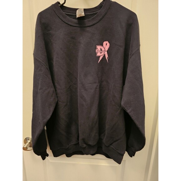 Unbranded Tops - Beavers Breast Cancer Awareness Hoodie Womens Size XL Black & Pink